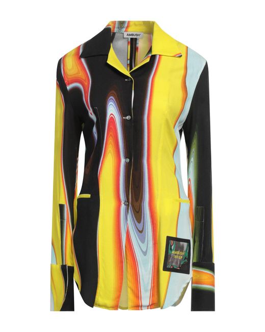 Ambush Yellow Shirt Viscose, Polyester