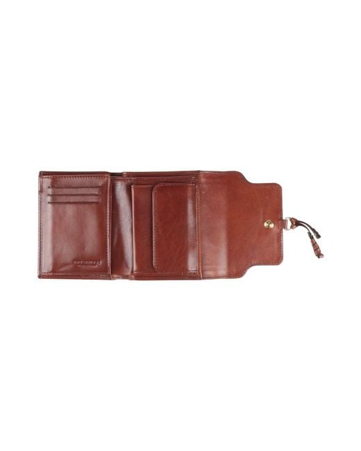 The Bridge Red Wallet Leather