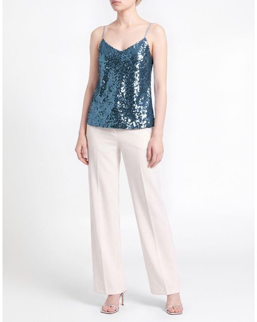 Please Blue Top Polyester, Elastane