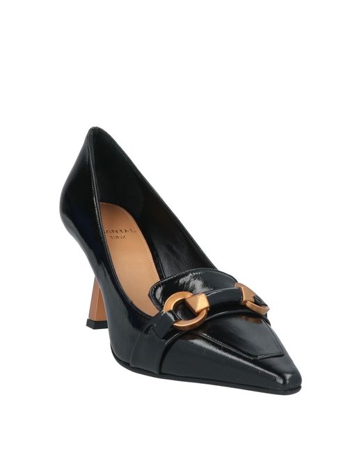 Chantal Black Loafers Leather