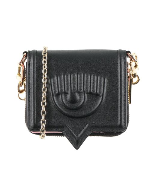 Chiara Ferragni Black Crossbody Wallet