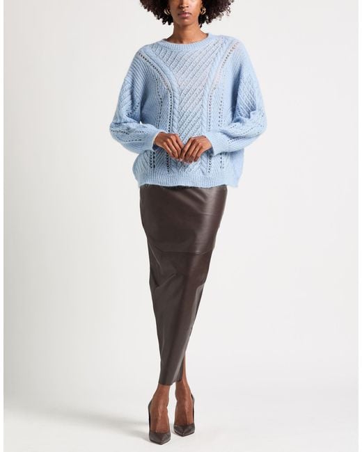 Twinset Blue Light Sweater Polyamide, Mohair Wool, Wool