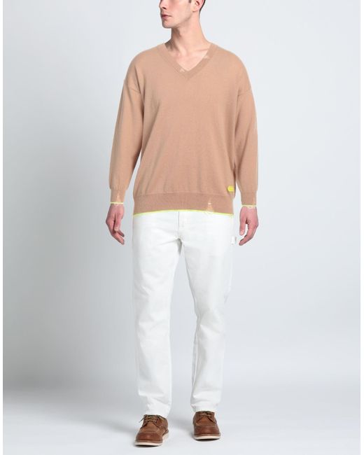 DSquared² Natural Sweater Virgin Wool, Cashmere, Polyester for men