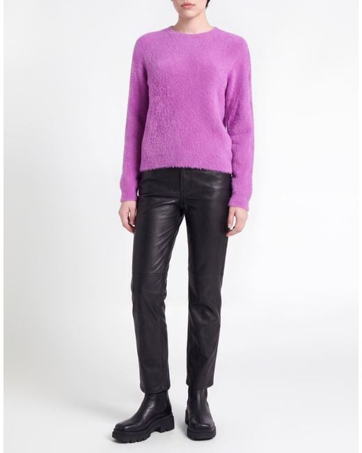 Kaos Purple Sweater Viscose, Polyester, Polyamide