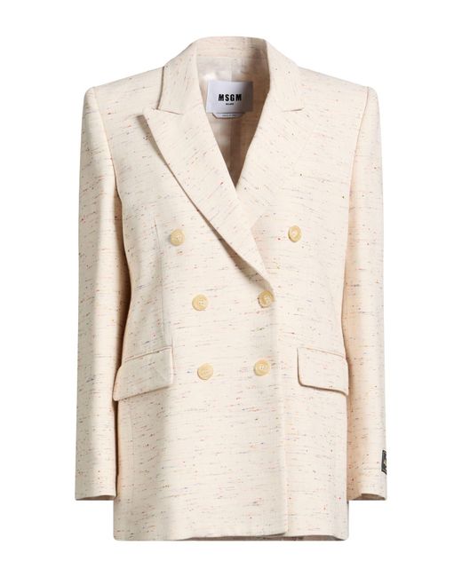 Blazer MSGM en coloris Natural