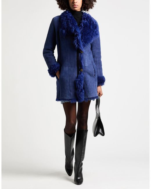 Philosophy Di Lorenzo Serafini Blue Shearling & Teddy