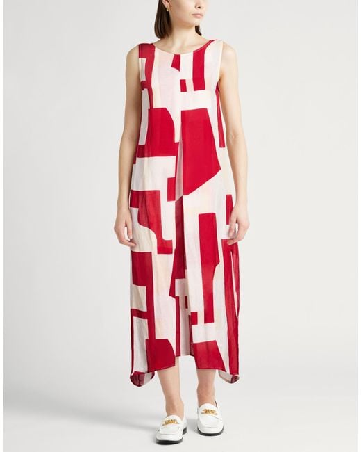 Alpha Studio Red Midi Dresses