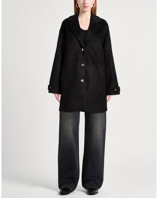 Just Cavalli Black Coat Polyester