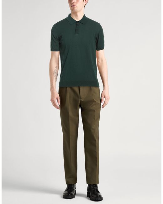 Roberto Collina Green Polo Shirt for men