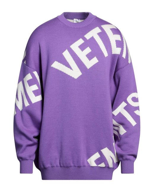 Vetements Purple Sweater for men