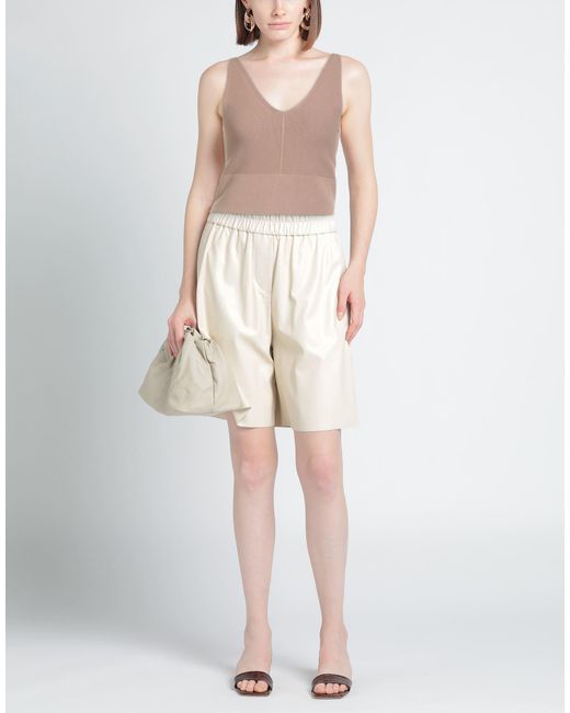 Soallure Natural Camel Top Viscose, Polyester