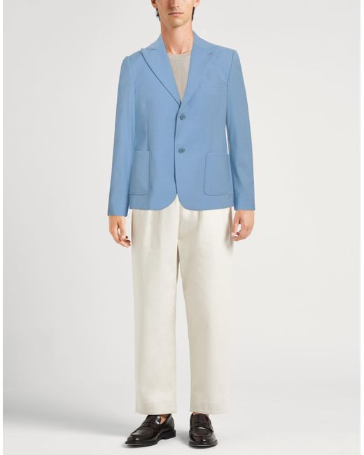 Daniele Alessandrini Blue Blazer for men