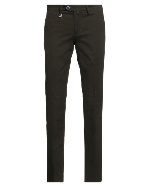 Barbati Gray Dark Pants Cotton, Elastane for men