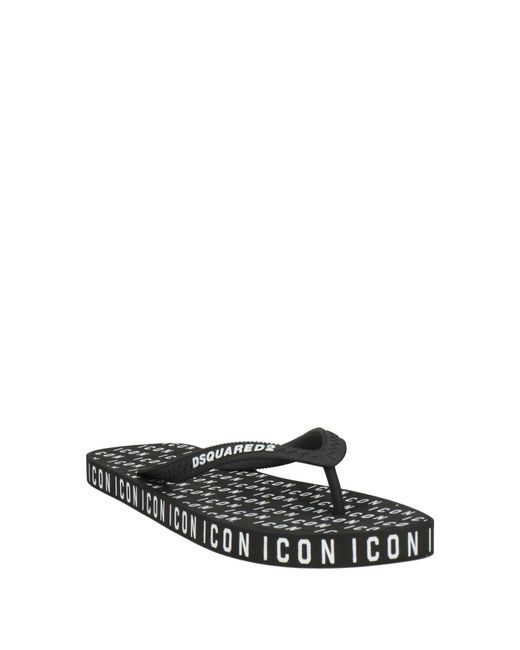 DSquared² White Thong Sandals