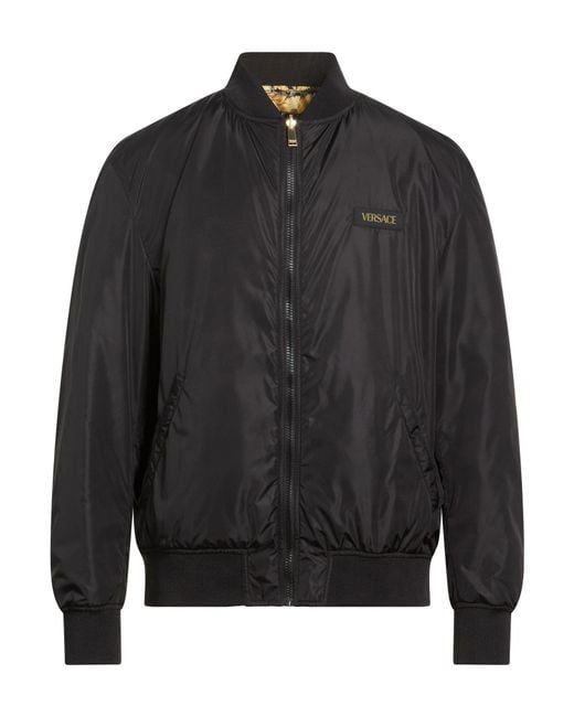 Versace Black Jacket Polyester for men
