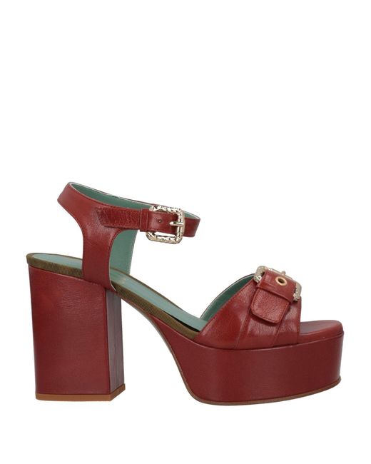 Paola D'arcano Red Sandals