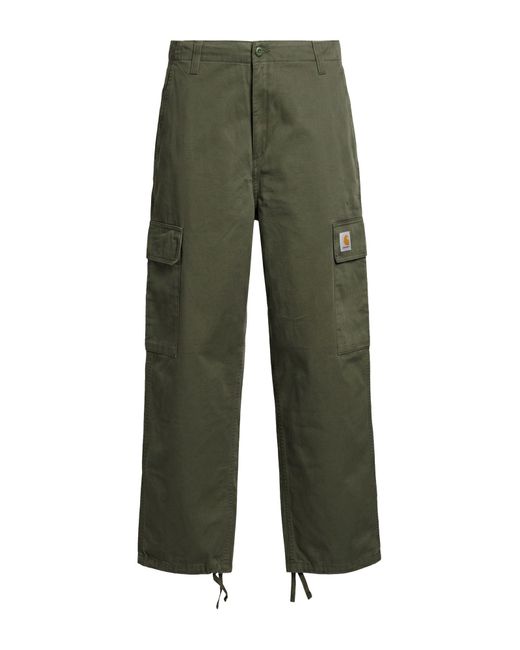 Carhartt Green Military Pants Cotton for men