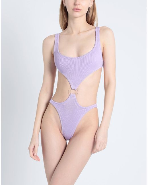 Reina Olga Purple One-piece Swimsuit