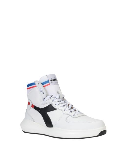 Diadora Leather High-tops & Sneakers in White for Men - Lyst