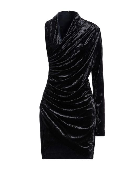 Pinko Black Mini Dress Polyester, Elastane