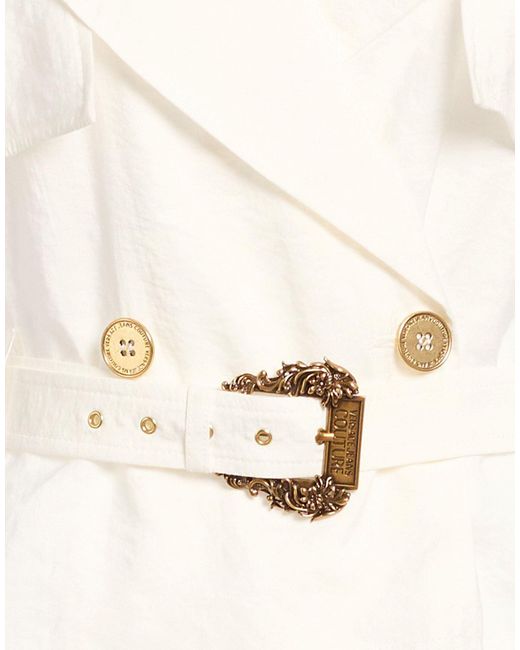 Versace Jeans Couture White Jacket Modal, Polyester