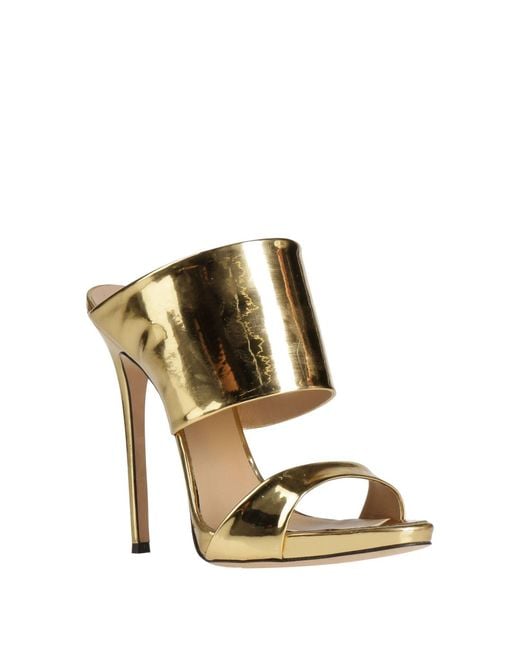 Giuseppe Zanotti Metallic Sandals Rubber