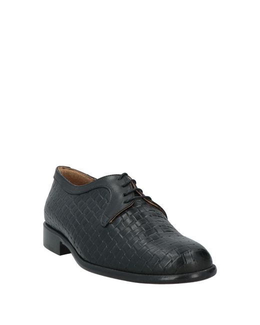 Daniele Alessandrini Black Lace-up Shoes for men