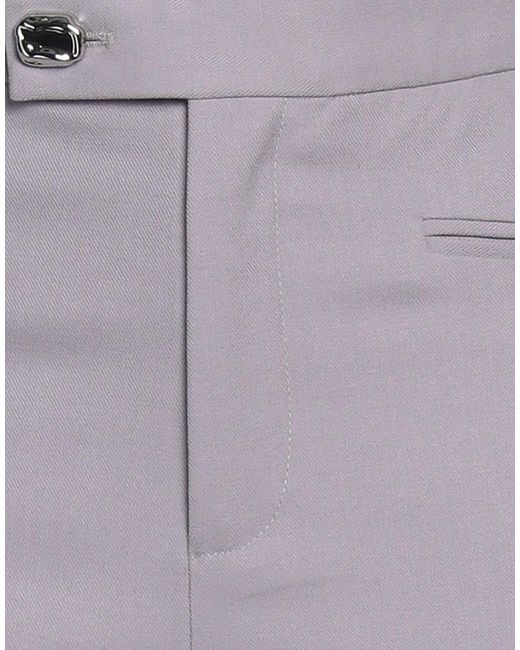 Isabelle Blanche Gray Lilac Pants Polyester, Viscose, Wool, Elastane