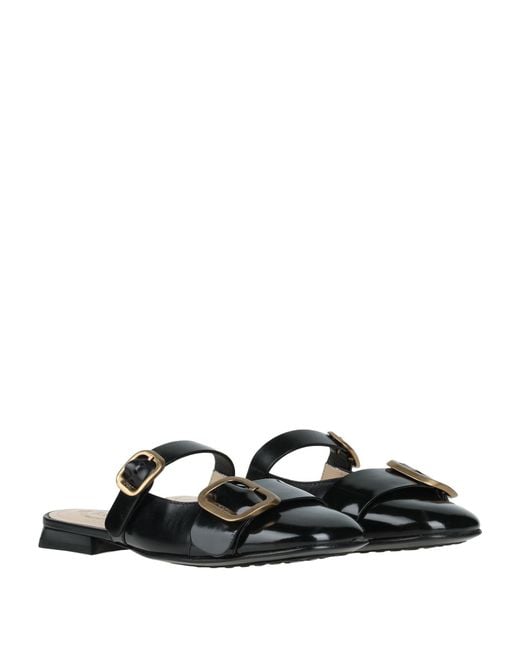 Tod's Black Mules & Clogs