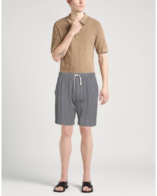 Daniele Fiesoli Gray Shorts & Bermuda Shorts for men