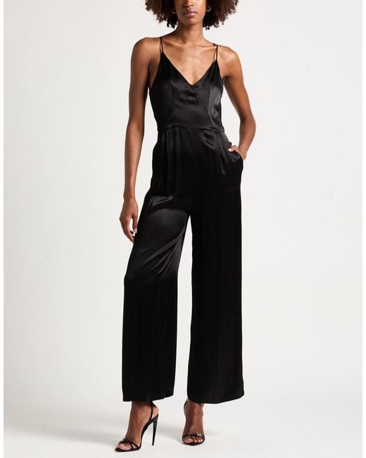 SOLOTRE Black Jumpsuit Viscose