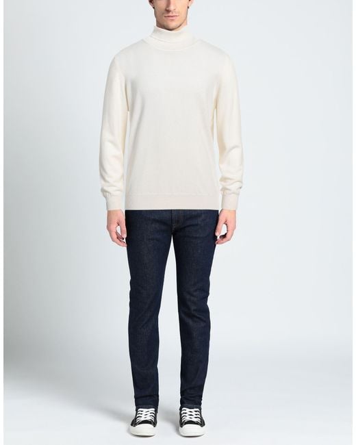 Gran Sasso White Turtleneck for men