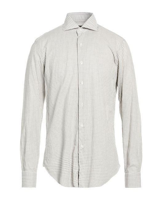Barba Napoli White Culto Shirt Cotton for men