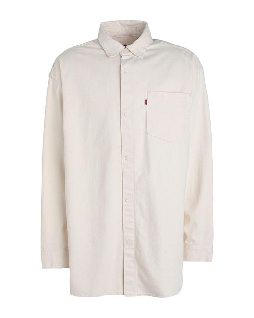 Levi's White Denim Shirt for men