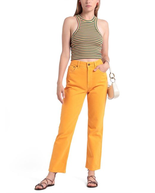 TOPSHOP Orange Jeans
