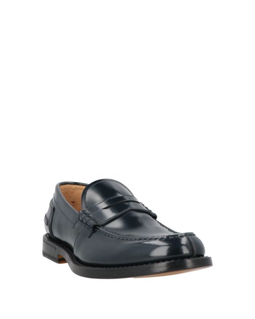 Fabi Blue Midnight Loafers Leather for men