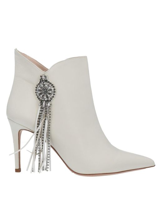 Twin Set White Ankle Boots