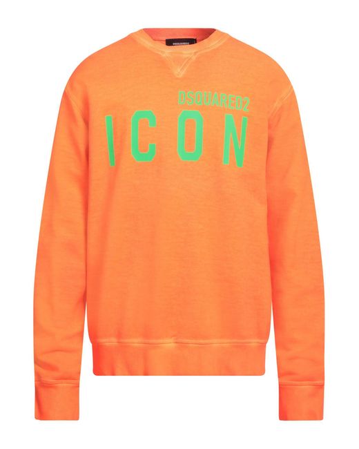 Felpa di DSquared² in Orange da Uomo