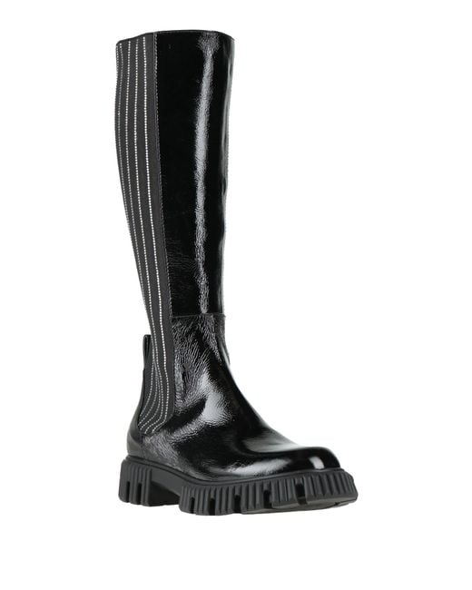 Baldinini Black Boot Leather