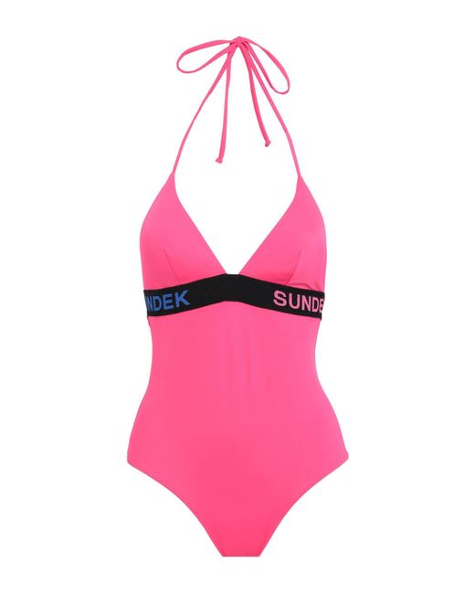 Sundek Pink One-piece Swimsuit