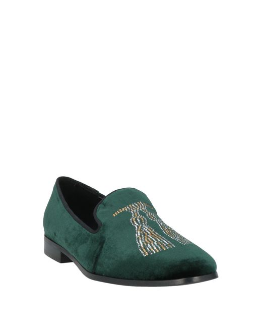 Pedro Miralles Green Dark Loafers Textile Fibers
