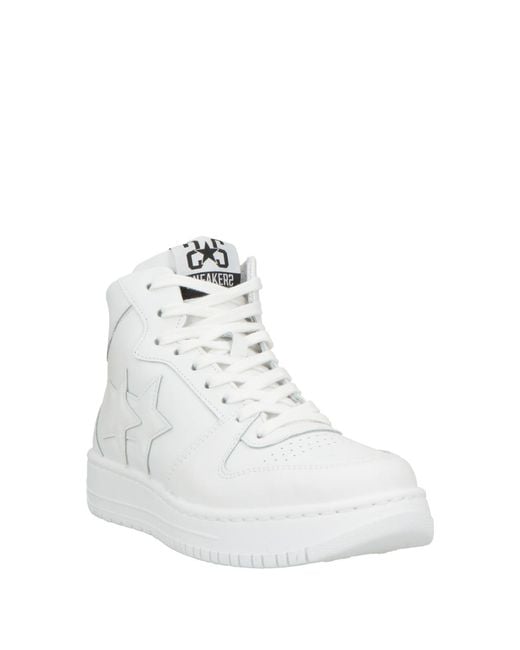 2 Star White Sneakers Leather