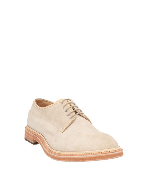 Eleventy Natural Lace-Up Shoes Leather for men
