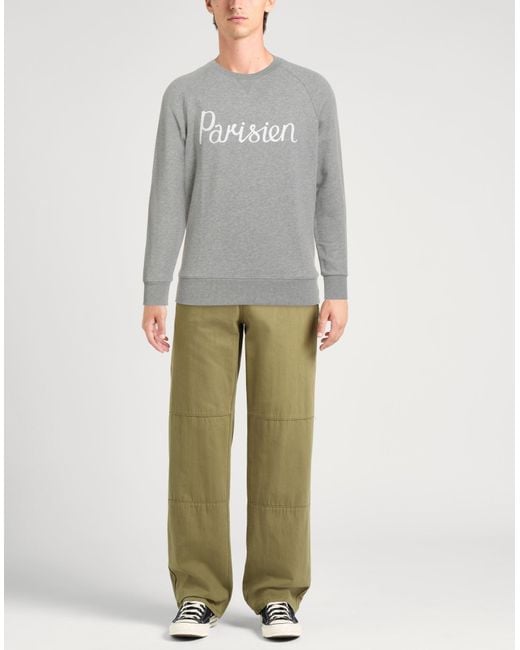 Maison Kitsuné Gray Sweatshirt for men