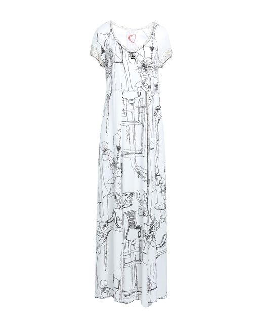 ELISA CAVALETTI by DANIELA DALLAVALLE White Maxi Dress