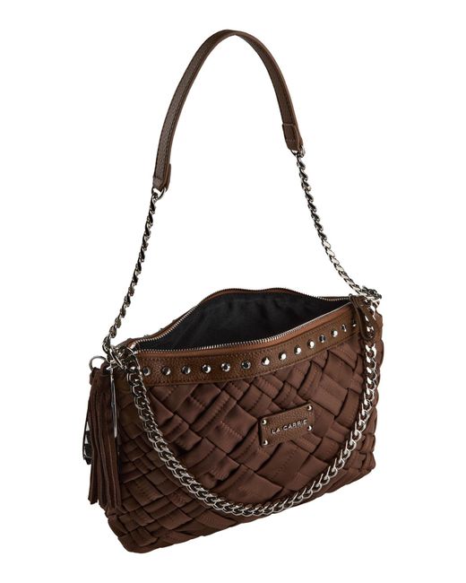 La Carrie Brown Shoulder Bag