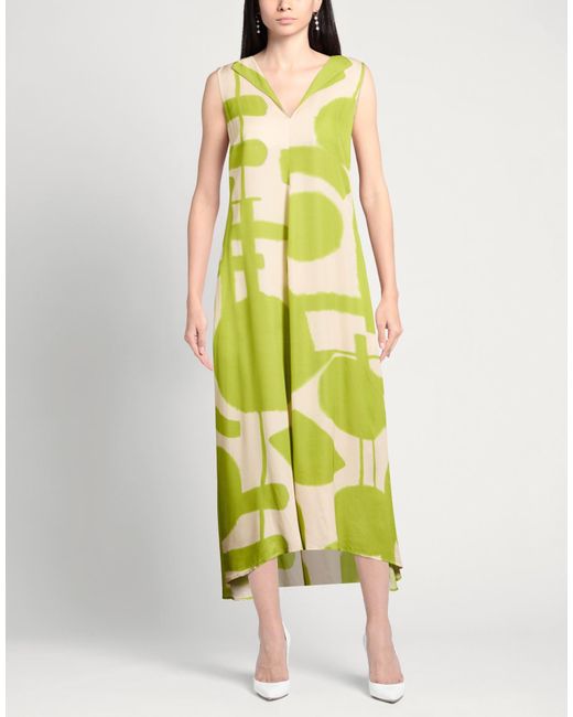 Pierantonio Gaspari Green Midi Dresses