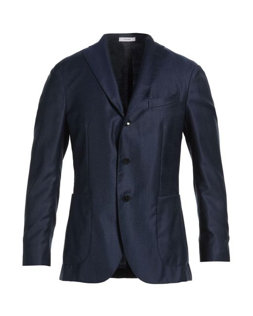 Boglioli Blue Blazer Virgin Wool, Polyester for men