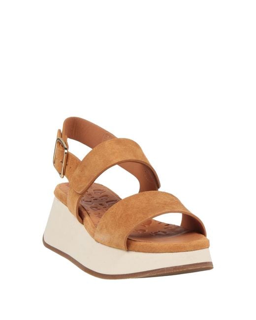 Chie Mihara Natural Sandals Soft Leather