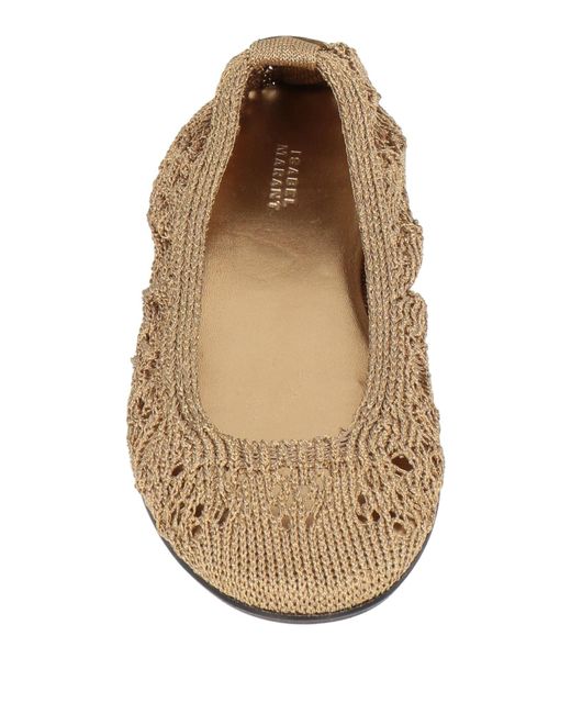 Isabel Marant Natural Ballet Flats Polyester, Elastane